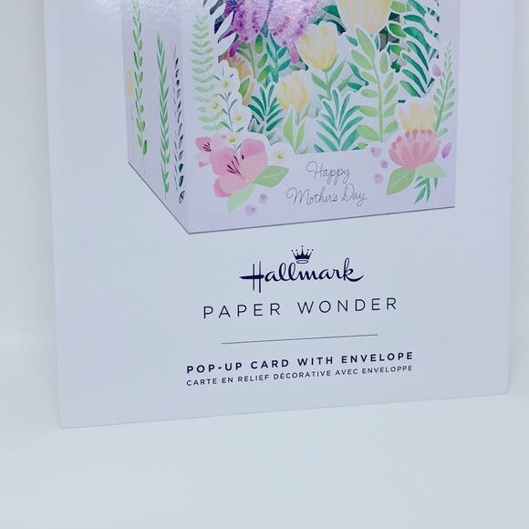 Hallmark Paper Wonder Pop-Up Card Butterfly Garden Plant Mom Happy Mothers Day - Picture 10 of 11